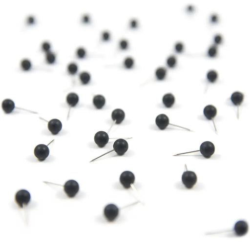 Numbered Push Pins - Black - The Map Shop