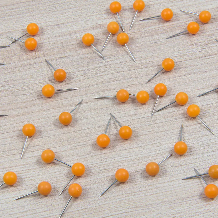 Map Push Pins: Soft Orange - Matte Finish CM Push Pins