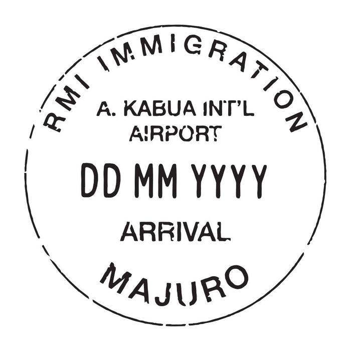 Passport Stamp Decal - Marshall Islands Conquest Maps LLC