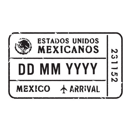Passport Stamp Decal - Mexico Conquest Maps LLC