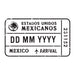 Passport Stamp Decal - Mexico Conquest Maps LLC