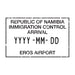 Passport Stamp Decal - Namibia Conquest Maps LLC