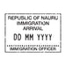 Passport Stamp Decal - Nauru Conquest Maps LLC