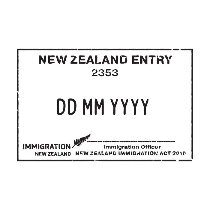 Passport Stamp Decal - New Zealand Conquest Maps LLC