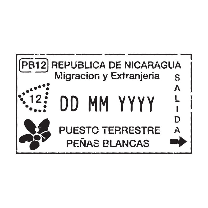 Passport Stamp Decal - Nicaragua Conquest Maps LLC