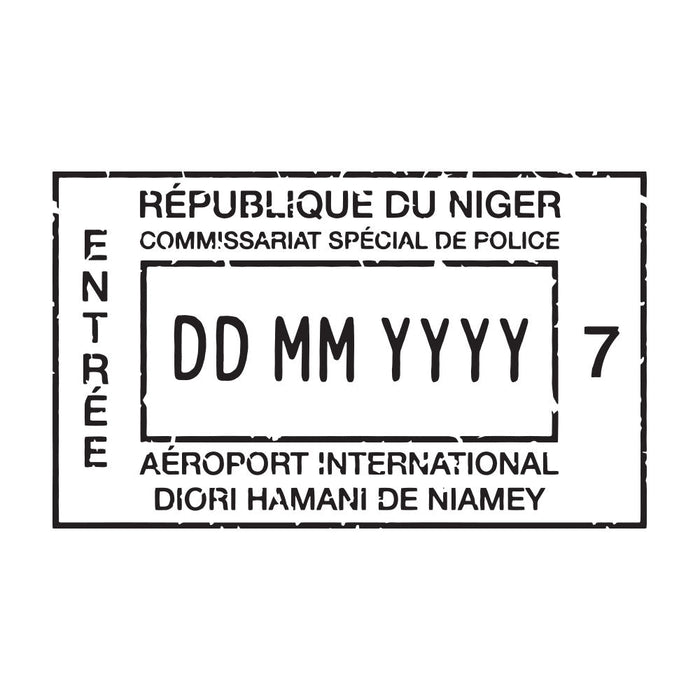 Passport Stamp Decal - Niger Conquest Maps LLC