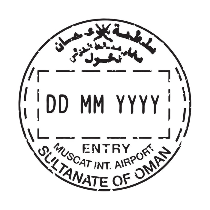 Passport Stamp Decal - Oman Conquest Maps LLC