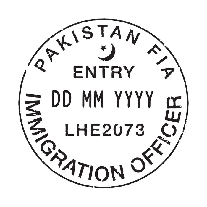 Passport Stamp Decal - Pakistan Conquest Maps LLC