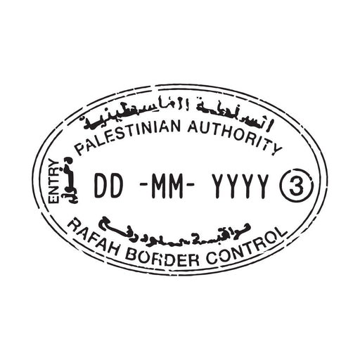 Passport Stamp Decal - Palestine Conquest Maps LLC
