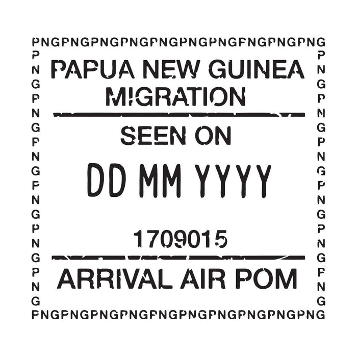 Passport Stamp Decal - Papua New Guinea Conquest Maps LLC