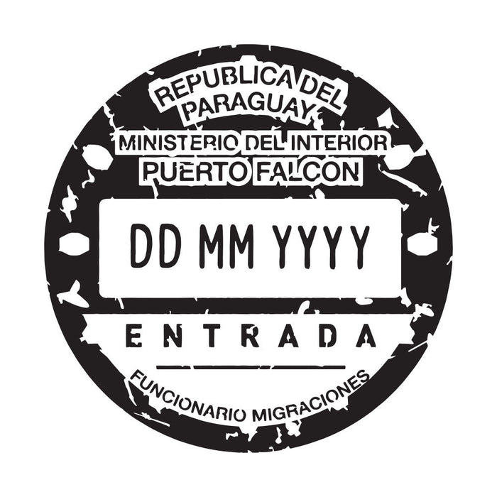 Passport Stamp Decal - Paraguay Conquest Maps LLC