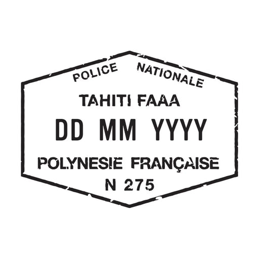 Passport Stamp Decal - French Polynesia Conquest Maps LLC