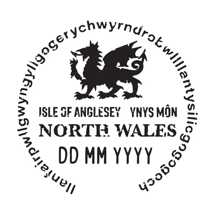 Passport Stamp Decal - North Wales Conquest Maps LLC