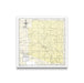 Push Pin Arizona Map (Pin Board) - Yellow Color Splash CM Pin Board