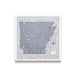 Push Pin Arkansas Map (Pin Board) - Dark Gray Color Splash CM Pin Board