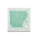 Push Pin Arkansas Map (Pin Board) - Green Color Splash CM Pin Board