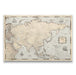 Asia Map Poster - Rustic Vintage CM Poster
