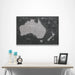 Australia Map Poster - Modern Slate CM Poster