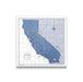 Push Pin California Map (Pin Board) - Navy Color Splash CM Pin Board