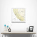 California Map Poster - Yellow Color Splash CM Poster