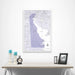 Delaware Map Poster - Purple Color Splash CM Poster