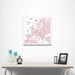 Europe Map Poster - Pink Color Splash CM Poster