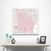 Georgia Map Poster - Pink Color Splash CM Poster