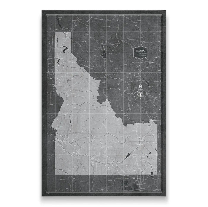 Idaho Map Poster - Modern Slate CM Poster