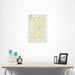 Indiana Map Poster - Yellow Color Splash CM Poster