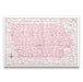 Push Pin Iowa Map (Pin Board) - Pink Color Splash CM Pin Board