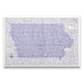 Iowa Map Poster - Purple Color Splash CM Poster