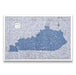 Kentucky Map Poster - Navy Color Splash CM Poster