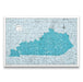 Push Pin Kentucky Map (Pin Board) - Teal Color Splash CM Pin Board
