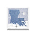 Push Pin Louisiana Map (Pin Board) - Navy Color Splash CM Pin Board