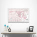 Maryland Map Poster - Pink Color Splash CM Poster