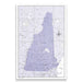 Push Pin New Hampshire Map (Pin Board) - Purple Color Splash CM Pin Board