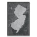 Push Pin New Jersey Map (Pin Board) - Modern Slate CM Pin Board