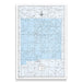 Push Pin New Mexico Map (Pin Board) - Light Blue Color Splash CM Pin Board