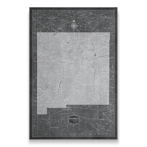 New Mexico Map Poster - Modern Slate CM Poster