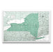 Push Pin New York Map (Pin Board) - Green Color Splash CM Pin Board