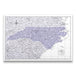 Push Pin North Carolina Map (Pin Board) - Purple Color Splash CM Pin Board