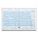 Push Pin North Dakota Map (Pin Board) - Light Blue Color Splash CM Pin Board