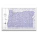 Push Pin Oregon Map (Pin Board) - Purple Color Splash CM Pin Board
