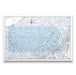 Push Pin Pennsylvania Map (Pin Board) - Light Blue Color Splash CM Pin Board