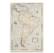 Push Pin South America Map (Pin Board) - Rustic Vintage CM Pin Board