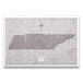 Push Pin Tennessee Map (Pin Board) - Dark Brown Color Splash CM Pin Board