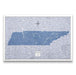 Tennessee Map Poster - Navy Color Splash CM Poster