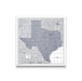 Push Pin Texas Map (Pin Board) - Dark Gray Color Splash CM Pin Board