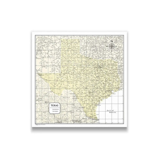 Texas Poster Maps — Conquest Maps LLC