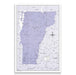 Push Pin Vermont Map (Pin Board) - Purple Color Splash CM Pin Board